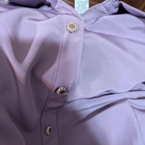 Sag Harbor Always in Style Button Down Shirt Size 18 Button Cuff Sleeves - Picture 11 of 16